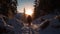 Embrace Winter\\\'s Beauty Adventure Hiking in Nature
