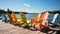 Embracing Relaxation in Colorful Muskoka Chairs