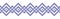 Embroidered cross-stitch geometric rhombuses weaving seamless border pattern