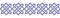 Embroidered cross-stitch geometric weaving seamless border pattern