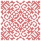 Embroidered ethnic symmetric ornament. Cross stitch pattern.