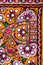 embroidered good like old handmade cross-stitch ethnic Indian pattern,embroidery design and pattern art with colorful handmade