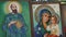 Embroidered icons of Orthodox saints