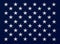 Embroidered stars of American flag blue canton