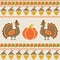 Embroidered Thanksgiving pattern