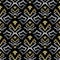 Embroidery abstract greek key seamless pattern. Vector tapestry