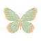 Embroidery butterfly. decoration design for clothing