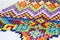 Embroidery colorful thread Navajo ornament