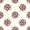 Embroidery Dot All Over Print Vector Texture. Modern Geometric Hand Drawn Stitch Circle. Seamless Abstract Spotty Pattern