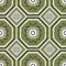 Embroidery geometrics ethnic oriental ikat seamless patterns on green background