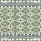 Embroidery geometrics ethnic oriental ikat seamless patterns on green background