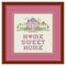 Embroidery Home Sweet Home Cross Stitch Wood Frame