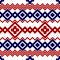 Embroidery or knit pagan slavic tribal ethnic seamless pattern