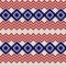 Embroidery or knit russian and ukrainian national seamless pattern.