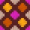 Embroidery. Navajo mosaic rug with traditional folk geometric pattern.