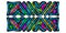 Embroidery patcts.Trendy colored stripes epaulettes.