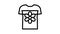 embroidery sewing line icon animation