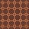 Embroidery simple seamless pattern in brown tones