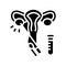 embryo transfer glyph icon vector illustration