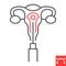Embryo transfer line icon