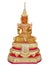 Emerald Buddha body yellow on White background.