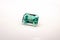 Emerald Diamond on White Background