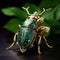 Emerald Elegance: Macro Photography Showcasing the Beauty of Emerald Jewel Beetles