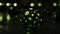 Emerald Enigma: Black Sphere with Green Glowing Holes