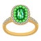 Emerald golden ring