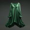 Emerald Green Long Sleeve Dress - Hyper Realistic Nightgown