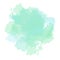 Emerald green, mint, dusty blue sage watercolor vector splash