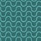 Emerald green monochrome wavy seamless pattern, wave twisty line