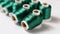 Emerald green sewing thread coil