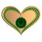 Emerald heart jewelry