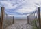 Emerald Isle Beach Path With Sand Fence - North Carolina