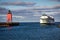 Emerald Isle Car Ferry and Charlevoix Light