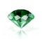 Emerald isolated on white - eps10