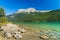 Emerald Lake in summer sunny day. Yoho National Park, Canadian Rockies.