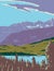Emerald Lake in Yoho National Park in British Columbia Canada WPA Poster Art