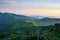 Emerald morning Carpathian Mountains. Ukraine
