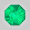 Emerald octagon shape