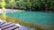 Emerald Pool Unseen Thailand Green and blue water is a tourist attraction in Krabi Thailand Asia