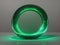 Emerald Radiance: Captivating Green Glow Circle