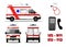 Emergency ambulance car