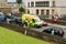 Emergency Ambulance in the streets of the city of York, England