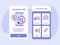 Emergency call ambulance first aid hospital check up for mobile apps template banner page UI with two variations modern