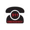 Emergency call icon with 911. Vector illustration for hospital call center service, template, medical hotline, business banner