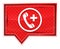 Emergency call icon misty rose pink banner button