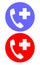 Emergency calling service set icon