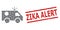 Emergency Car Fractal Mosaic of Emergency Car Items and Distress Zika Alert Seal